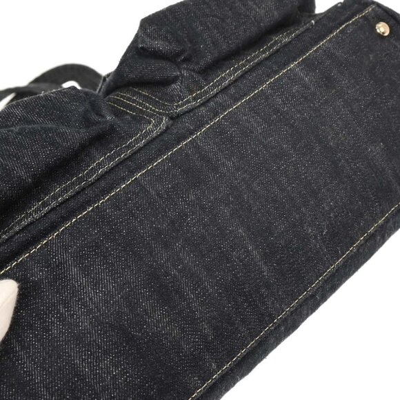 Chanel Navy Sparkling Denim Tote Handbag - Picture 5 of 10